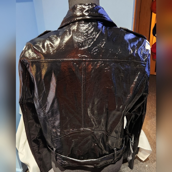 Signature 8 Wet Look Moto Jacket - Picture 3 of 5